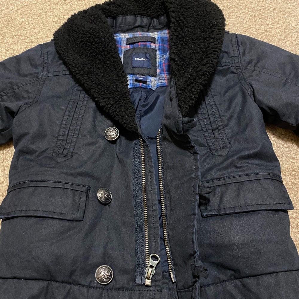 babyGAP Blazer Style Coat with Crest Buttons